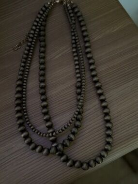 Layered Black Beaded Necklace - Women Jewelry
